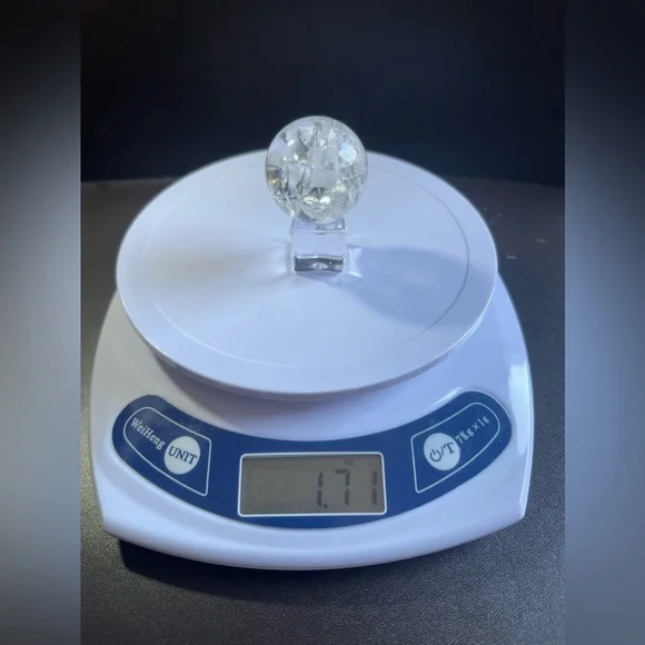 Quartz Sphere With Rainbows. 0.106lb 1.71oz 48g - Picture 3 of 8